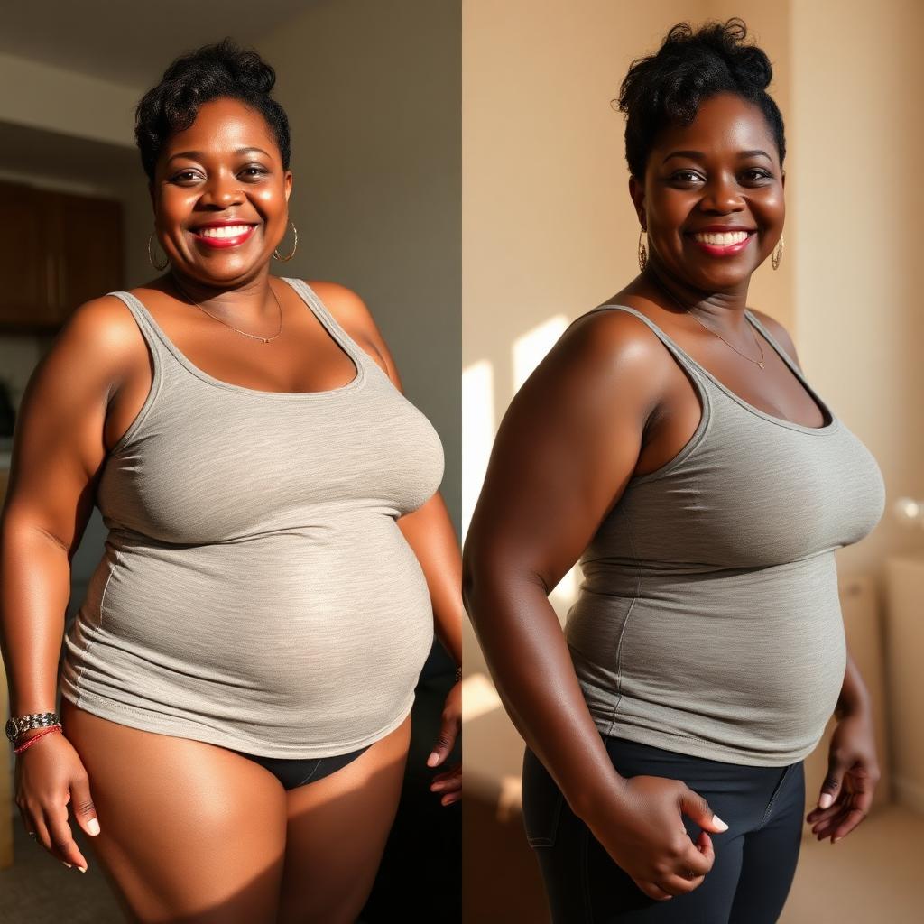 Before and after meal plan transformation